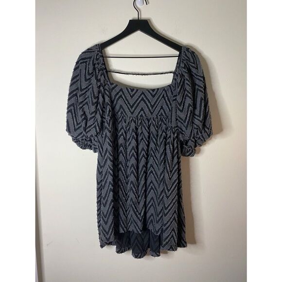 Free People Wavy Baby Got Back Babydoll Tunic Dress - Picture 1 of 10